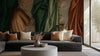 Draped Fabric Tones Wallpaper