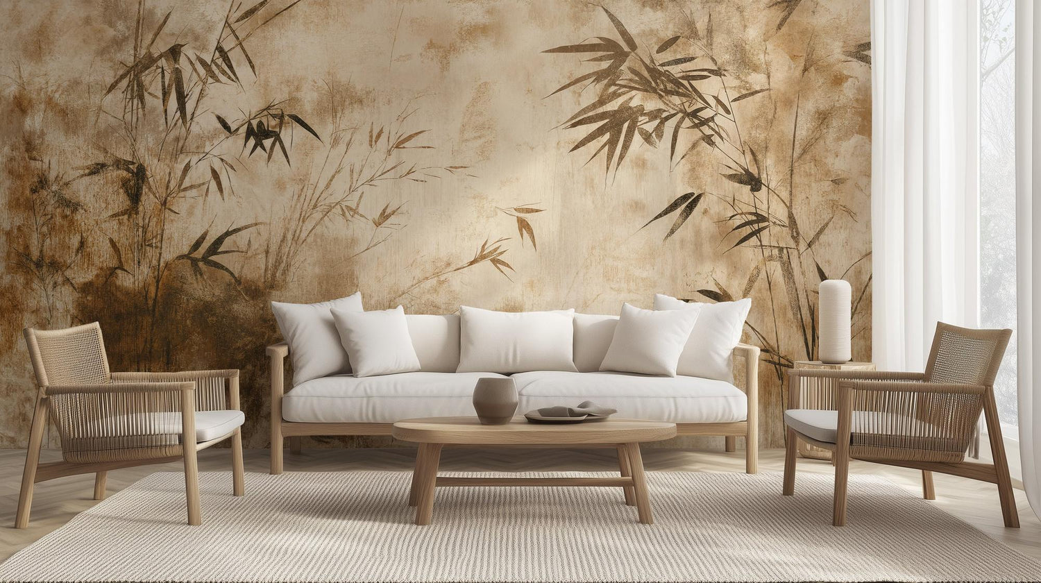 Contemporary Earth Tones wallpaper for Living Room