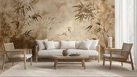 Contemporary Earth Tones wallpaper for Living Room