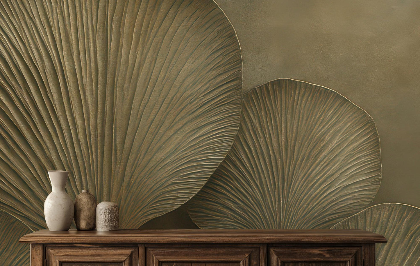 Contemporary Earth Tones wallpaper for Living Room
