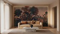 Contemporary Earth Tones wallpaper for Living Room