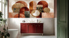 Geometric Earth Tone Wallpaper