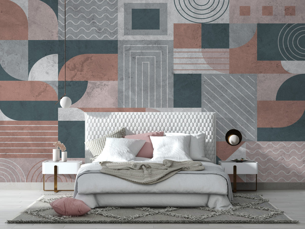 Modern Earth Tones wallpaper for Bedroom