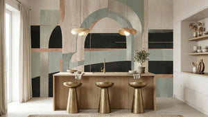 Modern Earth Tones wallpaper for Kitchen