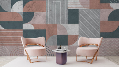 Modern Earth Tones wallpaper for Living Room