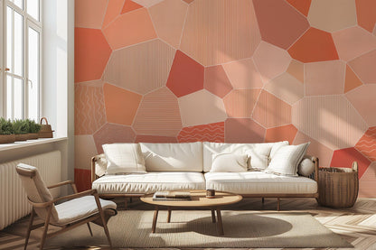 Modern Earth Tones wallpaper for Living Room