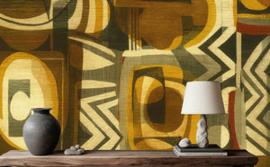 Modern Earth Tones wallpaper for Living Room