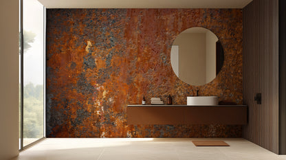 Rustic Earth Tones wallpaper for Bathroom