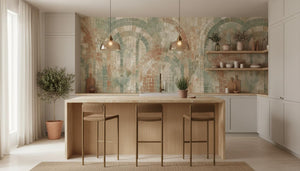 Rustic Earth Tones wallpaper for Kitchen