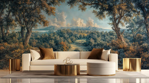 Rustic Earth Tones wallpaper for Living Room