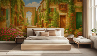 Rustic Earth Tones wallpaper for Living Room