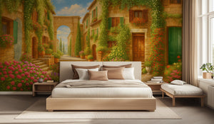 Rustic Earth Tones wallpaper for Living Room