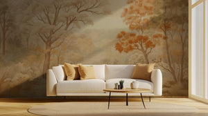 Rustic Earth Tones wallpaper for Living Room