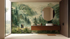 Traditional Earth Tones wallpaper for Bathroom