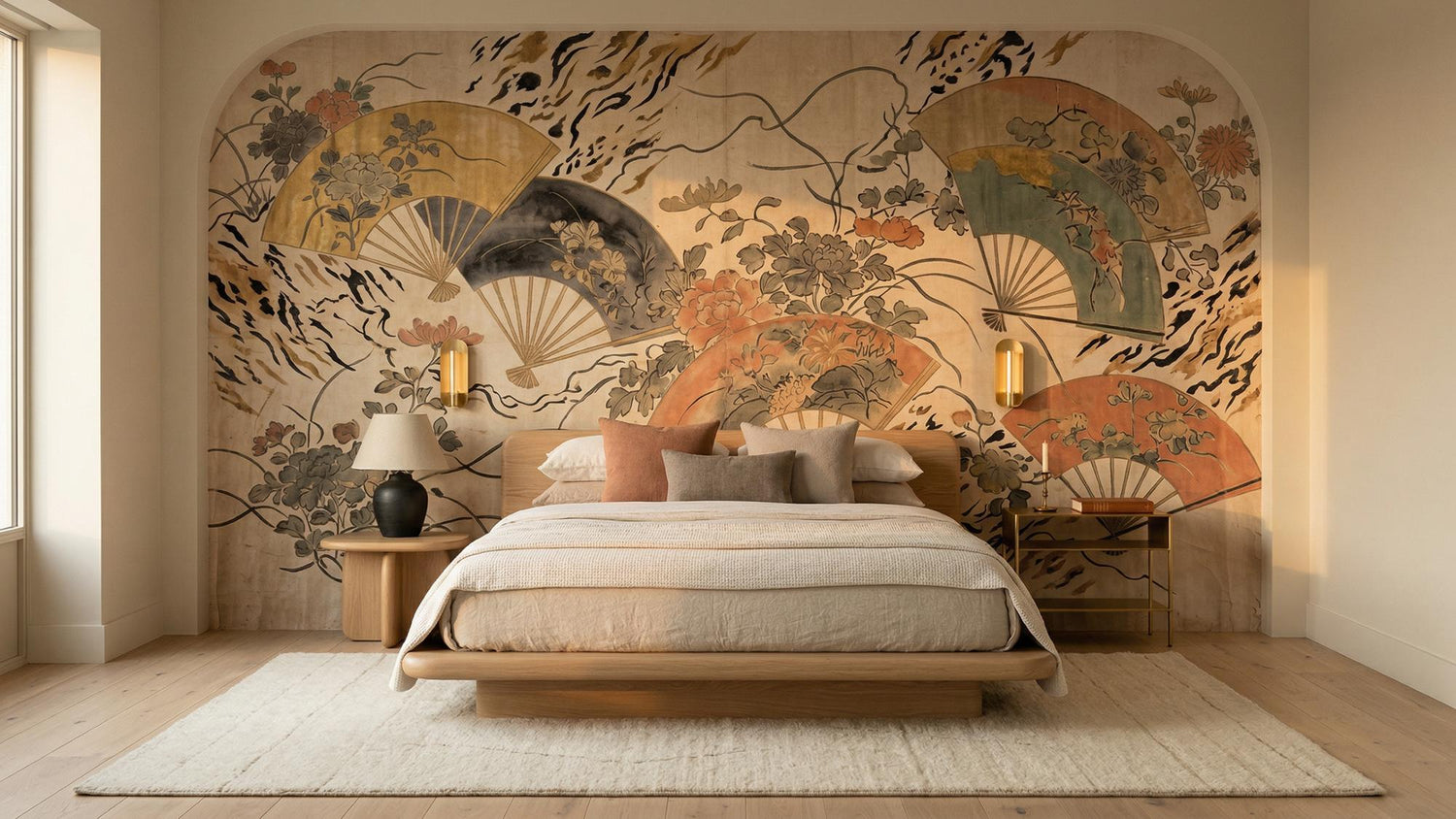 Traditional Earth Tones wallpaper for Bedroom