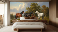 Traditional Earth Tones wallpaper for Bedroom