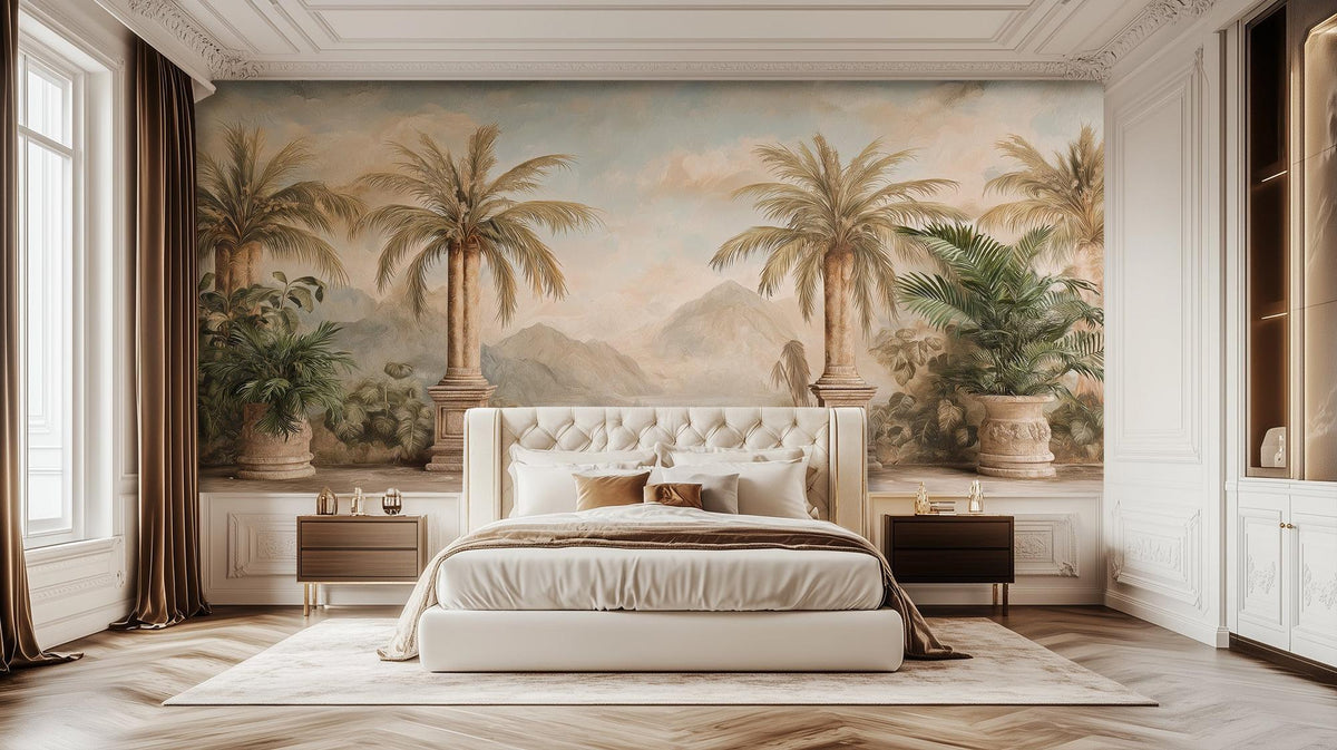 Traditional Earth Tones wallpaper for Bedroom