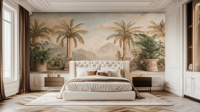 Traditional Earth Tones wallpaper for Bedroom