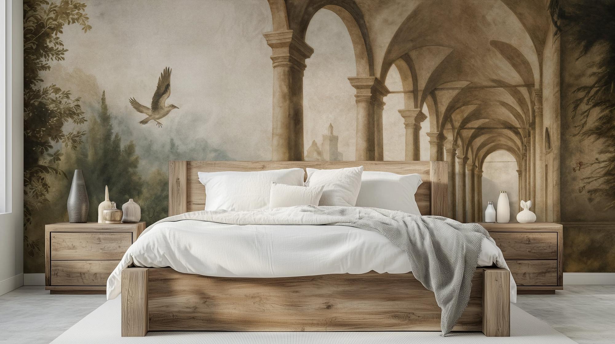 Traditional Earth Tones wallpaper for Bedroom