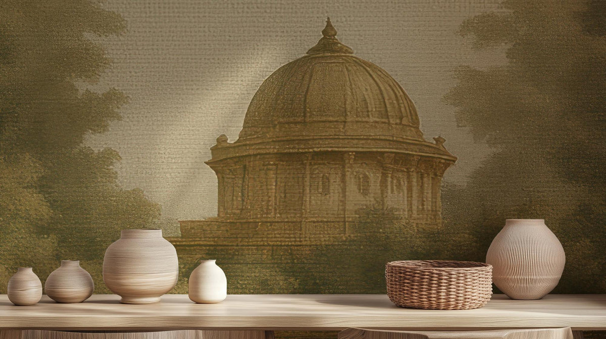 Traditional Earth Tones wallpaper for Bedroom
