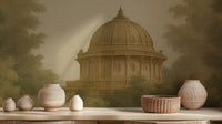 Traditional Earth Tones wallpaper for Bedroom