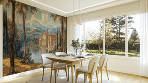 Traditional Earth Tones wallpaper for Dining Room