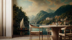 Traditional Earth Tones wallpaper for Living Room