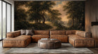 Traditional Earth Tones wallpaper for Living Room