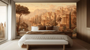 Vintage Earth Tones wallpaper for Bedroom