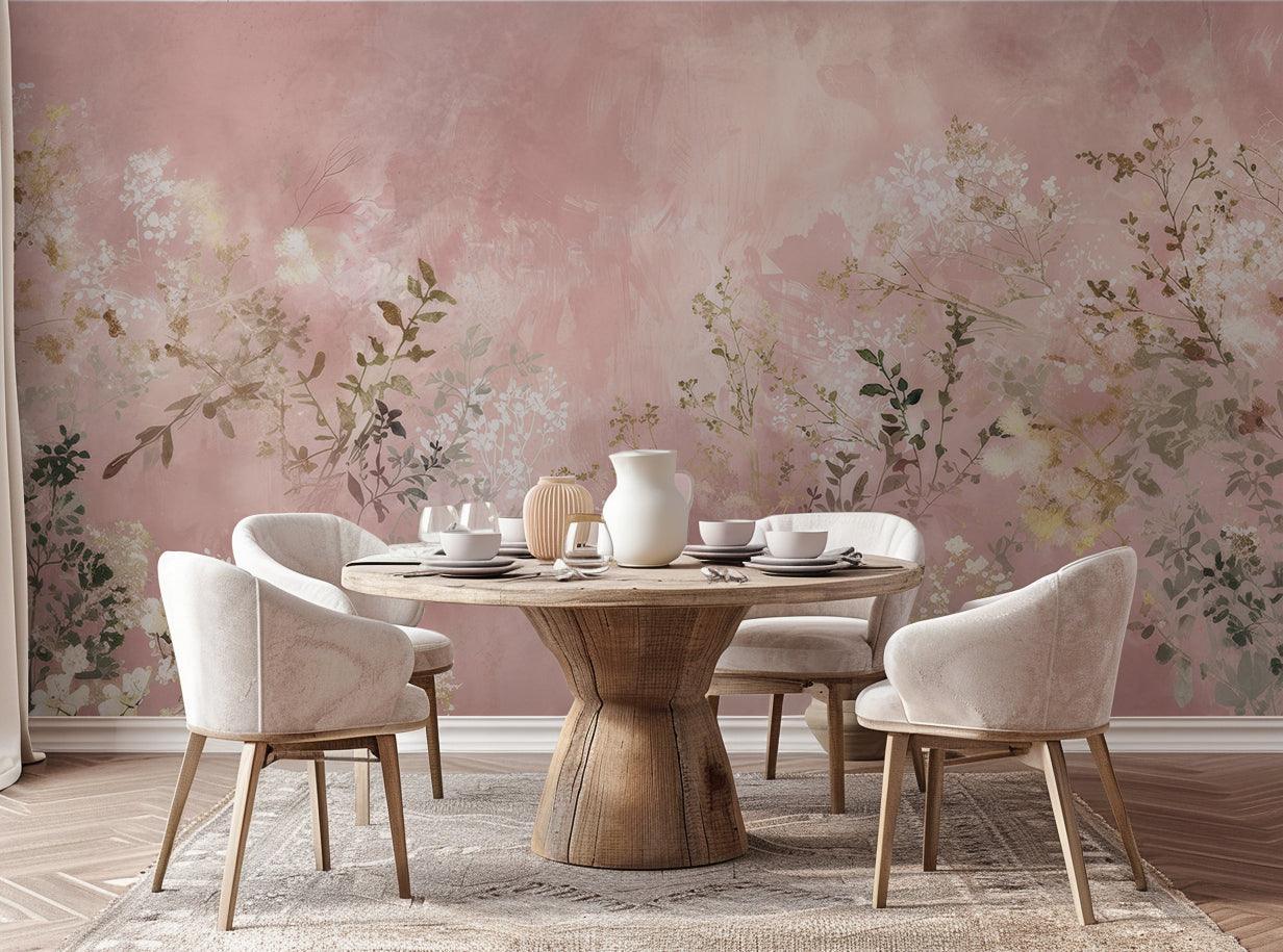 Floral wallpaper mural - XWALLX