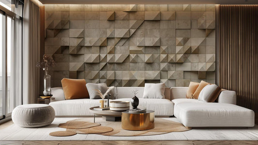 Geometric wall mural - XWALLX