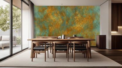 Abstract Gold wallpaper for Dining Room