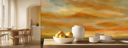Abstract Gold wallpaper for Dining Room