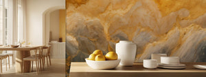 Abstract Gold wallpaper for Dining Room