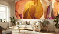 Abstract Gold wallpaper for Living Room