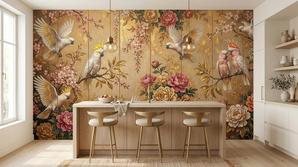 Art Nouveau Gold wallpaper for Living Room