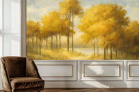 Artistic Gold wallpaper for Bedroom