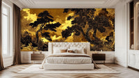 Contemporary Gold wallpaper for Bedroom