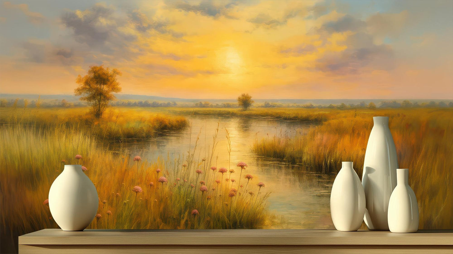 Contemporary Gold wallpaper for Bedroom