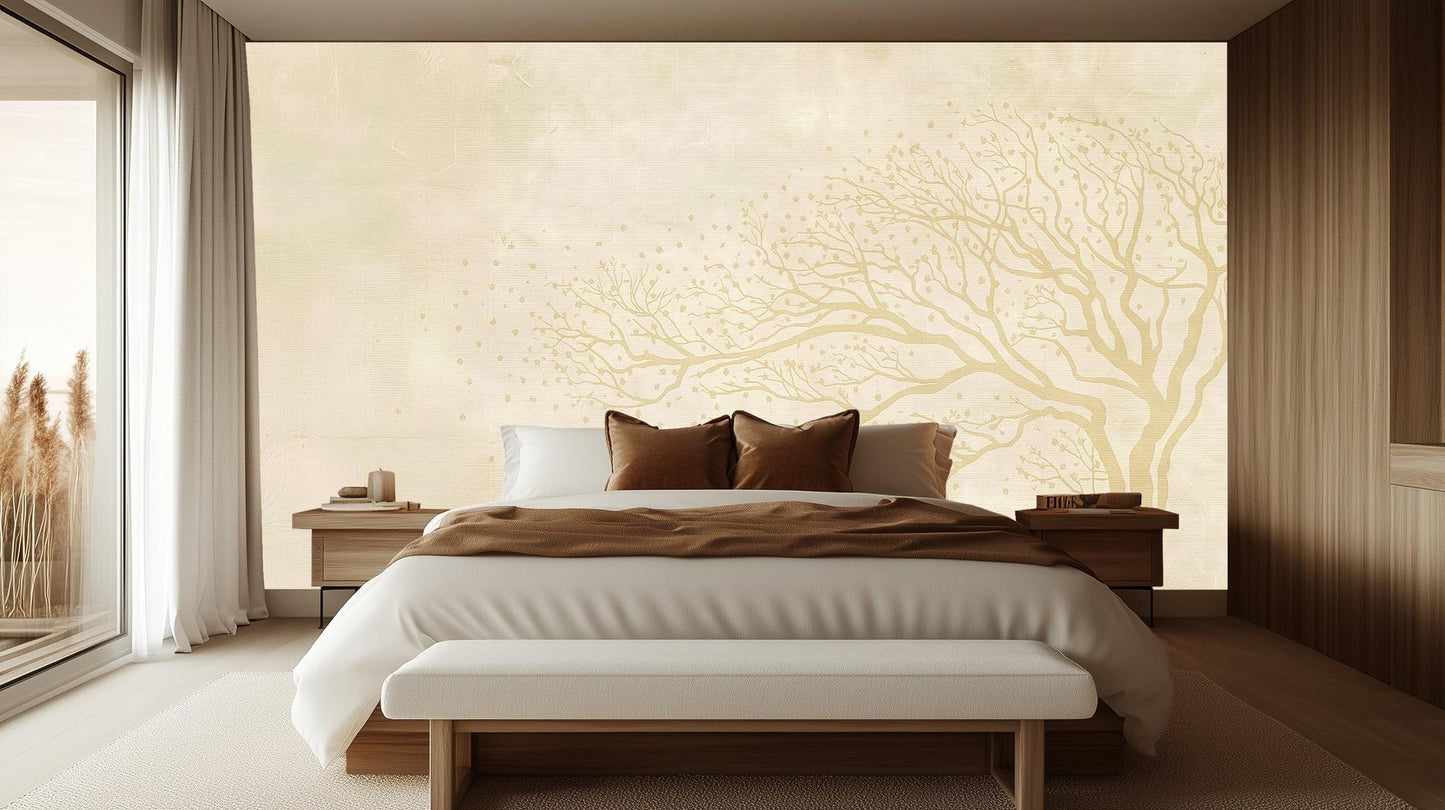 Contemporary Gold wallpaper for Bedroom