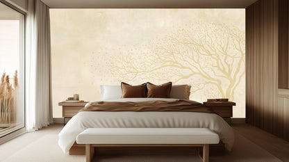 Contemporary Gold wallpaper for Bedroom