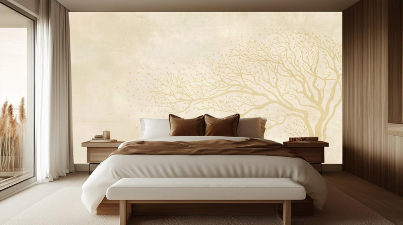 Contemporary Gold wallpaper for Bedroom