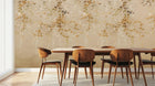 Contemporary Gold wallpaper for Dining Room