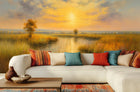 Contemporary Gold wallpaper for Living Room