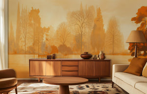 Contemporary Gold wallpaper for Living Room