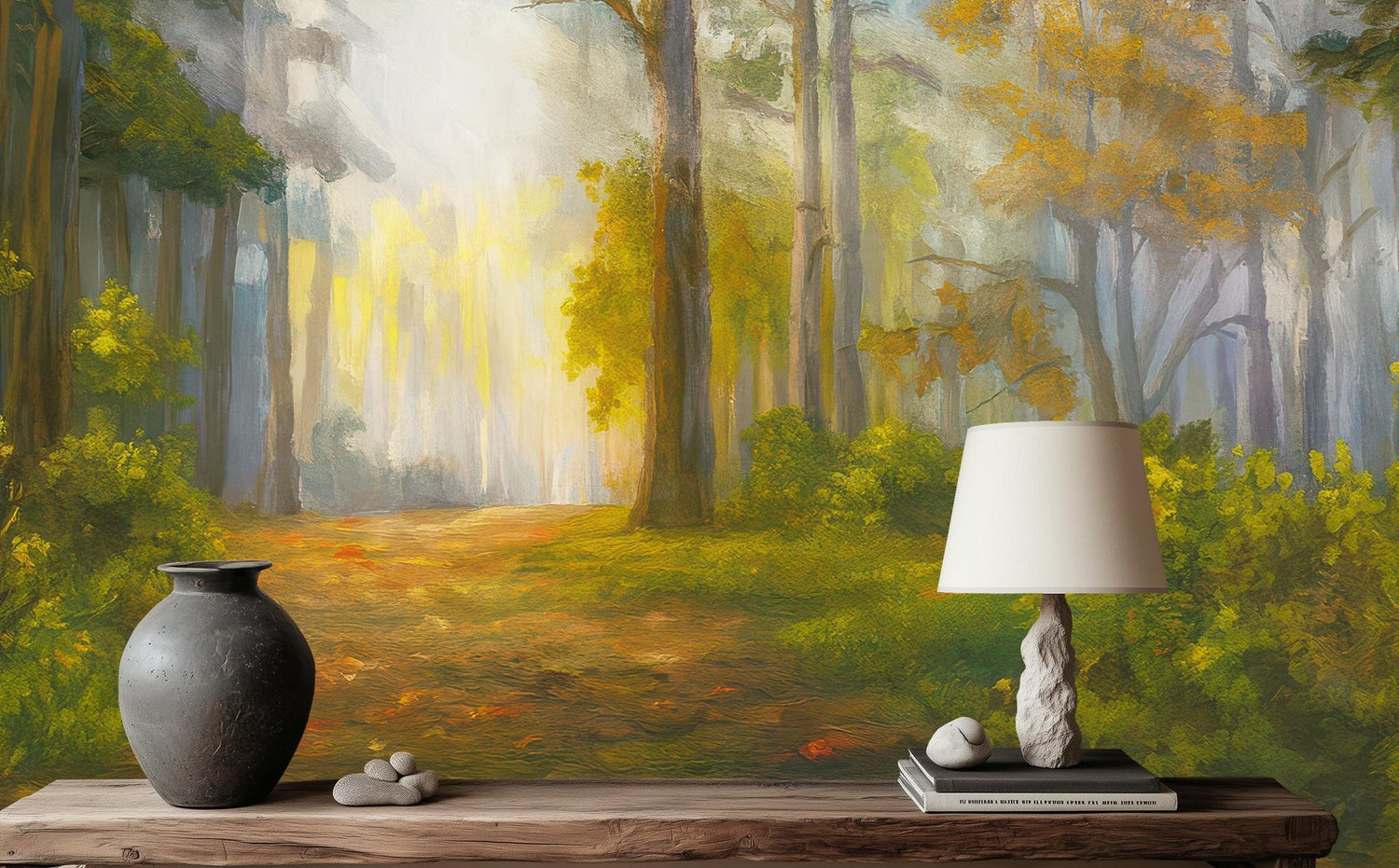 Contemporary Gold wallpaper for Living Room