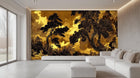 Contemporary Gold wallpaper for Living Room