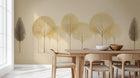 Modern Gold wallpaper for Dining Room