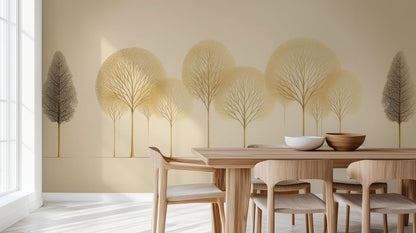 Modern Gold wallpaper for Dining Room