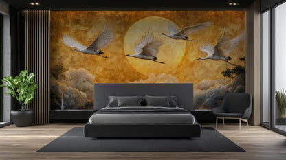 Traditional Gold wallpaper for Bedroom